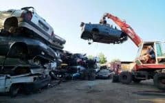 Foto di un auto demolizione